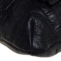 Pre Owned Carolina Herrera Black Leather Audrey Shoulder Bag