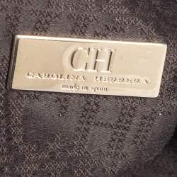 Pre Owned Carolina Herrera Blue Leather New Baltazar Flap Shoulder Bag