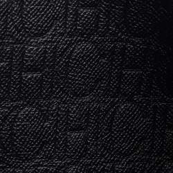 Pre Owned Carolina Herrera Black Leather Minuetto Flap Top Handle Bag