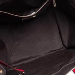 Pre Owned Carolina Herrera Multicolor Coated Canvas and Leather Front Pocket Tote