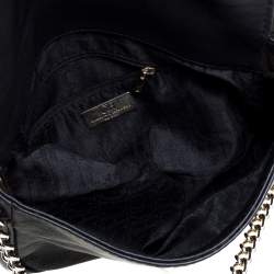 Pre Owned  Carolina Herrera Black Leather New Baltazar Flap Shoulder Bag 
