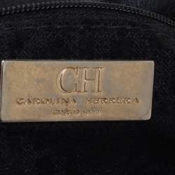 Pre Owned  Carolina Herrera Black Leather New Baltazar Flap Shoulder Bag 