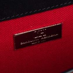 Pre Owned Carolina Herrera Red/Black Patent and Leather Crossbody Bag