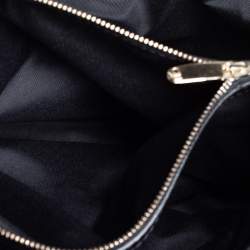 Pre Owned Carolina Herrera Black Quilted Leather Chain Tote