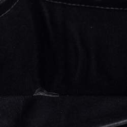 Pre Owned Carolina Herrera Black Quilted Leather Trifold Wallet