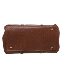 Pre Owned Carolina Herrera Brown Leather Matteo Tote