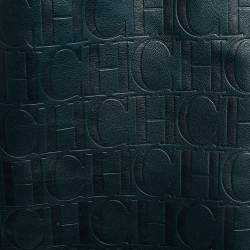 Pre Owned Carolina Herrera Teal Green Monogram Leather Matryoshka Tote