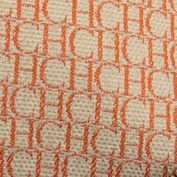 Pre Owned Carolina Herrera Green Monogram Leather Large Andy Boston Bag