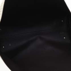 Pre Owned Carolina Herrera Cream Monogram Coated Canvas Shopper Tote