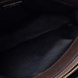 مملوكة مسبقًا CH Carolina Herrera Black/ Brown Leather Tote