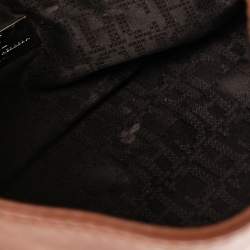 Pre Owned Carolina Herrera Brown Leather New Baltazar Shoulder Bag