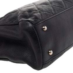 Pre Owned Carolina Herrera Black Leather Chain Shoulder Bag