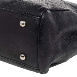 Pre Owned Carolina Herrera Black Leather Chain Shoulder Bag