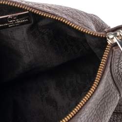 Pre Owned Carolina Herrera Brown Leather Chain Tassel Chain Crossbody Bag