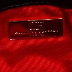 Pre Owned Carolina Herrera Black Quilted Leather Chain Crossbody Bag