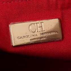 Pre Owned Carolina Herrera Beige Quilted Leather Chain Shoulder Bag