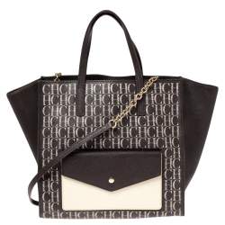 Carolina Herrera Pattern Print Coated Canvas Tote