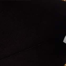 Pre Owned Carolina Herrera Red Monogram Canvas and Leather Pouch