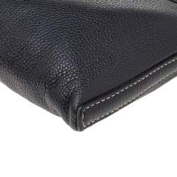 Pre Owned Carolina Herrera Black Leather Crossbody Bag