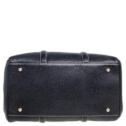 Pre Owned Carolina Herrera Black Leather Medium Matteo Tote