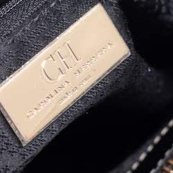 Pre Owned Carolina Herrera Black Leather Medium Matteo Tote