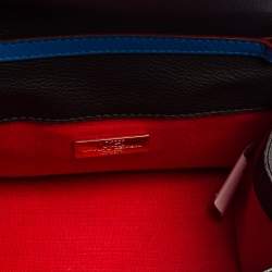 Pre Owned Carolina Herrera Brown/Red Small Carry on Bandoulière Bag