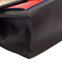 Pre Owned Carolina Herrera Brown/Red Small Carry on Bandoulière Bag