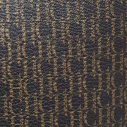 Pre Owned Carolina Herrera Dark Brown Monogram Leather Shopper Tote