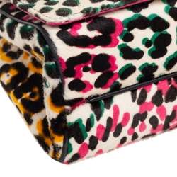 Pre Owned Carolina Herrera Multicolor Calf Hair Tassel Shoulder Bag