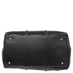 Pre Owned Carolina Herrera Black Leather Large Matteo Tote