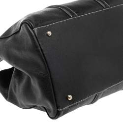 Pre Owned Carolina Herrera Black Leather Large Matteo Tote