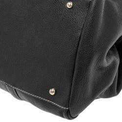 Pre Owned Carolina Herrera Black Leather Large Matteo Tote