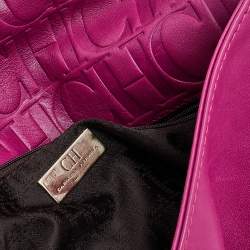 Pre Owned Carolina Herrera Hot Pink Leather New Baltazar Shoulder Bag