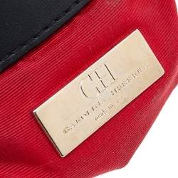 Pre Owned Carolina Herrera Black Quilted Leather Chain Shoulder Bag