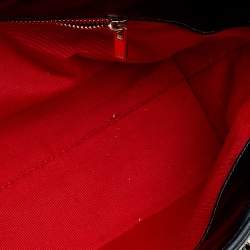 Pre Owned Carolina Herrera Black Quilted Leather Flap Chain Shoulder Bag