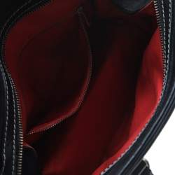 Pre Owned Carolina Herrera Black Leather CHCH Logo Tote