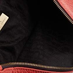 Carolina Herrera Orange Leather Chain Hobo