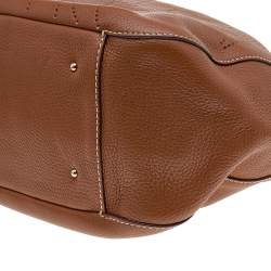 Carolina Herrera Brown Leather Hobo