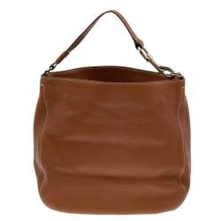 Carolina Herrera Brown Leather Hobo