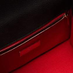 Pre Owned حقيبة كارولينا هيريرا يد علوية جلد وكانفاس مقوى مونوغرامي بني 