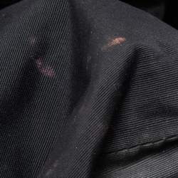 Pre Owned Carolina Herrera Black Monogram Embossed Leather Audrey Shoulder Bag