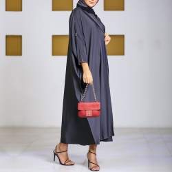 Pre Owned Carolina Herrera Red Leather Flap Shoulder Bag