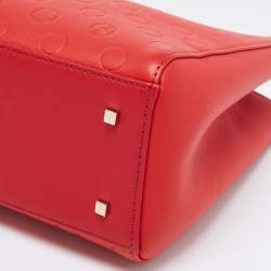 Pre Owned CH Carolina Herrera Red Leather Tote