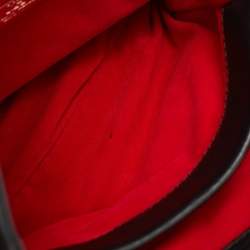 Pre Owned Carolina Herrera Black Leather Charm Tote