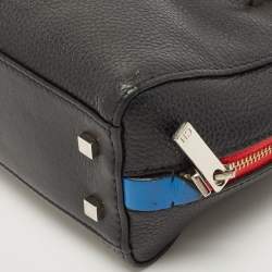 Pre Owned Carolina Herrera Black Leather Duke Satchel