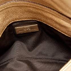 Pre Owned Carolina Herrera Beige Quilted Leather Flap Chain Clutch