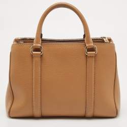 Pre Owned  Carolina Herrera Tan Leather Matteo Tote 