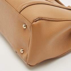 Pre Owned  Carolina Herrera Tan Leather Matteo Tote 