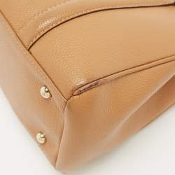 Pre Owned  Carolina Herrera Tan Leather Matteo Tote 