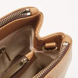 Pre Owned  Carolina Herrera Tan Leather Matteo Tote 